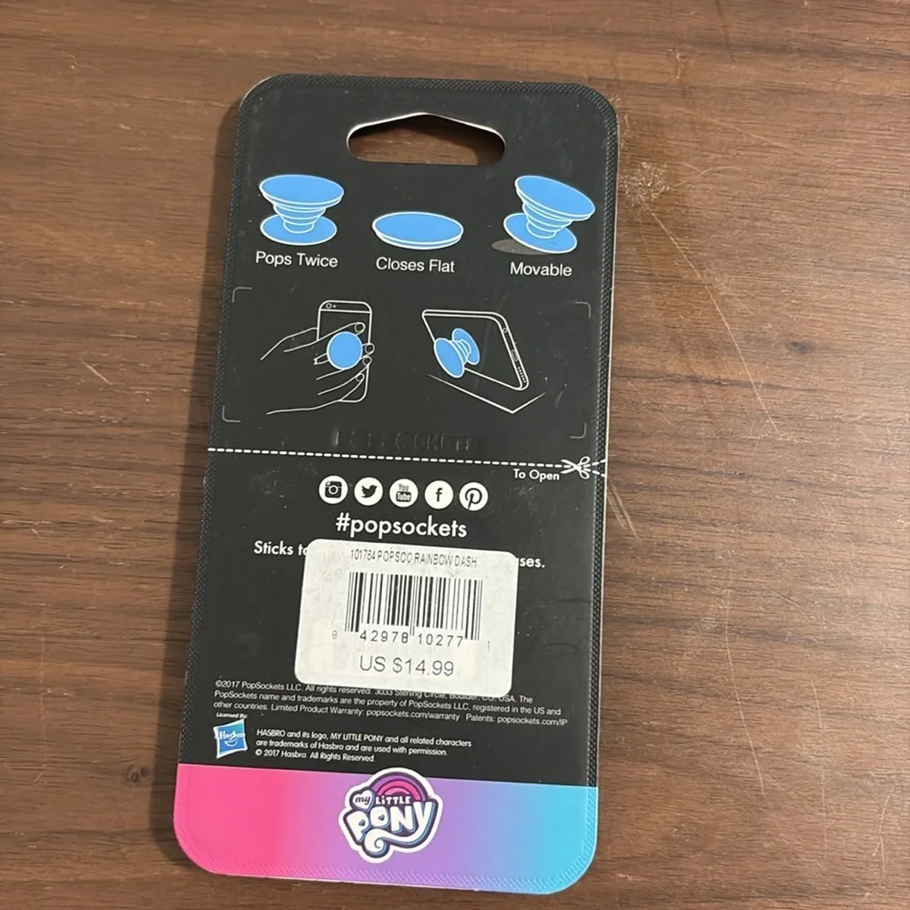 My Little Pony PopSockets Phone Grip & Stand - Blue and Orange Design